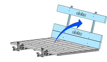 Folding bracket K, Climbing formwork K