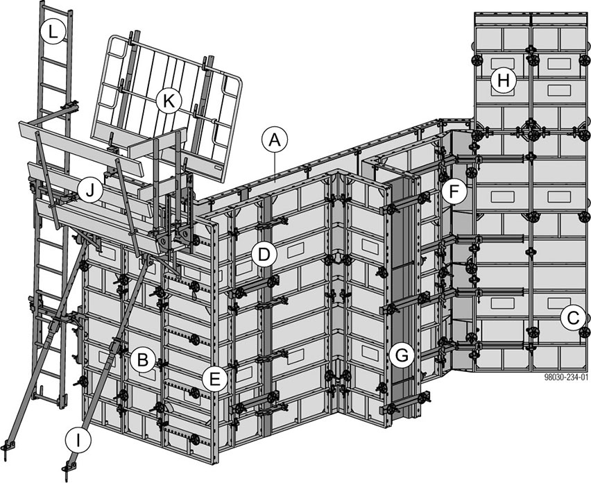 Wall formwork