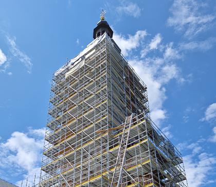 Doka Ringlock scaffolding for refurbishment