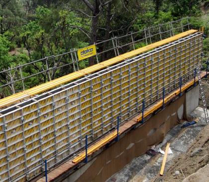 Retaining wall for Jammu Udhampur Highway